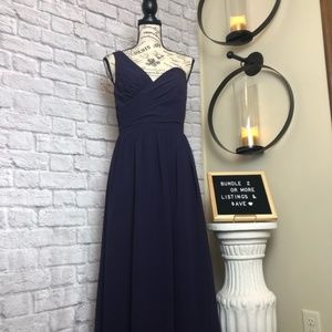 ALFRED ANGELO Royal Purple Bridesmaid Dress Size 6